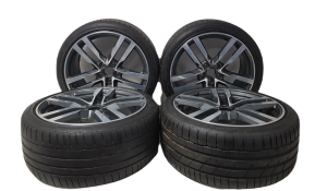 KOŁA ALUFELGI 4X FELGA FELGI ALUMINIOWE Z OPONAMI OPONA AUDI  A3 TT GOLF 6 7 8 T-ROC ORYGINAL  245/35/19  9.0 x 19  5x112 ET 52 57.1 8S0601025 