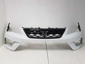 SEAT ATECA CUPRA 16-20 ZDERZAK PRZEDNI PRZÓD GRILL 575807221 NEVADA WHITE