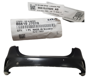 FABRYCZNIE NOWY ORYGINALNY ZDERZAK TYLNY TYŁ KIA CEED 3 III 18-21r HB  6xPDC 86611-J7000