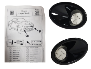 FABRYCZNIE NOWE ORYGINALNE PRZEDNIE KRATKI HALOGENU RENAULT MEGANE COUPE CABRIOLET III 3 08-16 