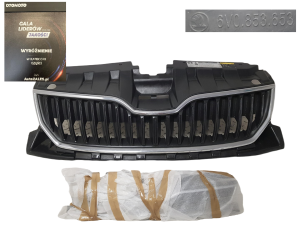 FABRYCZNIE NOWY ORYGINALNY GRILL ATRAPA SKODA FABIA III 3 PRZED LIFT 14-17 6V0853653