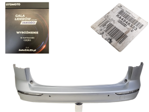 ZDERZAK TYLNY TYŁ VOLVO V60 KOMBI 2 II R-DESIGN RDESIGNE 17-22 4xPDC 31688836 BRIGHT SILVER