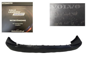ORYGINALNY FABRYCZNIE NOWY SPOILER ZDERZAKA TYLNEGO TYŁ VOLVO XC90 II R-DESIGN 14-21 6xPDC 31353430 (1)