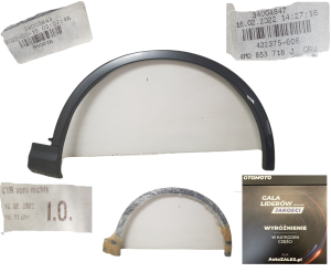 ORYGINALNA LISTWA BŁOTNIKA PRAWY PRZÓD AUDI Q7 S-LINE II 2 LIFT 19-24 4M0 W KOLOR 4M0853718J