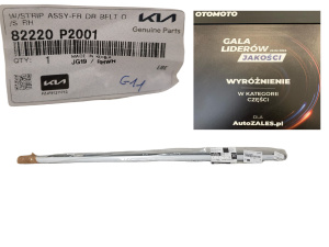 NOWA ORYGINALNA LISTWA ZGARNIAJĄCA DRZWI PRAWA PRZEDNIA KIA SORENTO IV 4  PRAWY PRZÓD 82220P2001