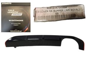 ŁADNY SPOILER DYFUZOR ZDERZAKA TYLNEGO TYŁ HYUNDAI I10 N-LINE III 3 20-25 86612-k7300eb