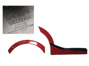 ŁADNA ORYGINALNA LISTWA BŁOTNIKA PRAWA TYLNA KIA EV6 GT-LINE 21-25 PRAWY TYŁ 87744-CVDB0