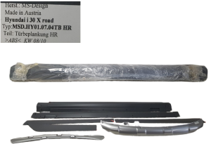 NOWY ORYGINALNY KOMPLET LISTWY PROGOWE SPOILER HYUNDAI I30 I X-ROAD MS-DESIGNE 07-12