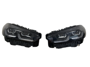 BMW X3 G01 LIFT X4 G02 LCI  LAMPA LAMPY PRAWA LEWA PRZÓD BMW FULL LED SHADOW LINE CZARNA EUROPA 5A29205 A9 5A29205-10 LL 5A29206 A9 5A29206-10 LL