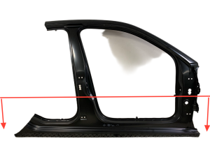 NOWY ORYGINALNY PRAWY PRÓG PRAWA SŁUPEK AUDI A1 II 2 SPORTBACK 5DRZWI 82G810076