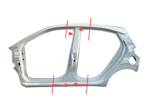 NOWY ORYGINALNY SŁUPEK SRODKOWY LEWY HYUNDAI I10 III 3 20-26 LEWA PRZÓD 71112-K700